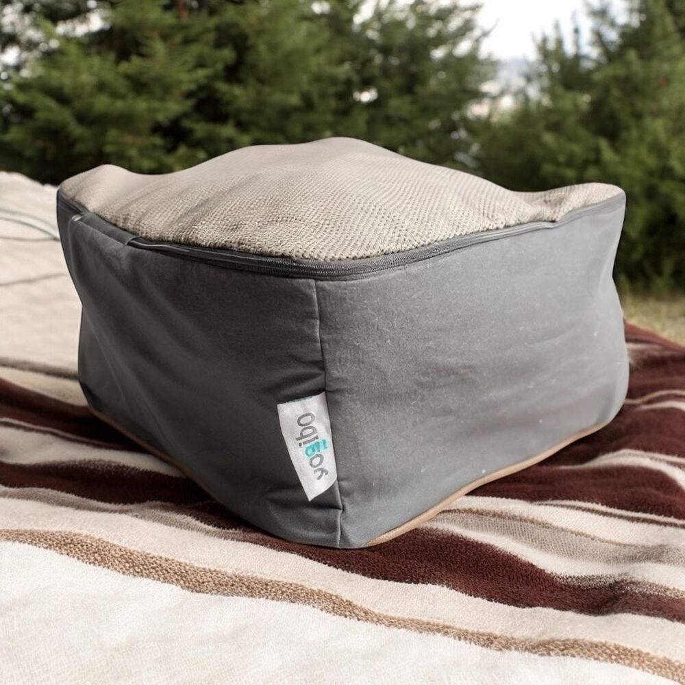 Yogibo 22” Storage Cube Mesh Packing Bag Zip Case Blanket Clothes Organizer Gray